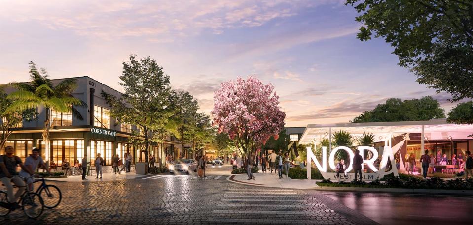 Rendering of Nora, a new district planned on the north side of downtown West Palm Beach.