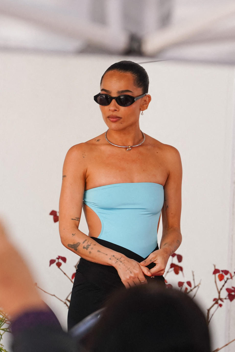 Zoë Kravitz lors de la cérémonie sur le Walk of Fame pour l'étoile de son père