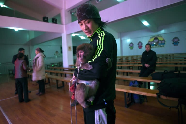 Takeshi Soma is the Japanese "headmaster" of a Chinese monkey school at a zoo in Dongying, in the eastern province of Shandong