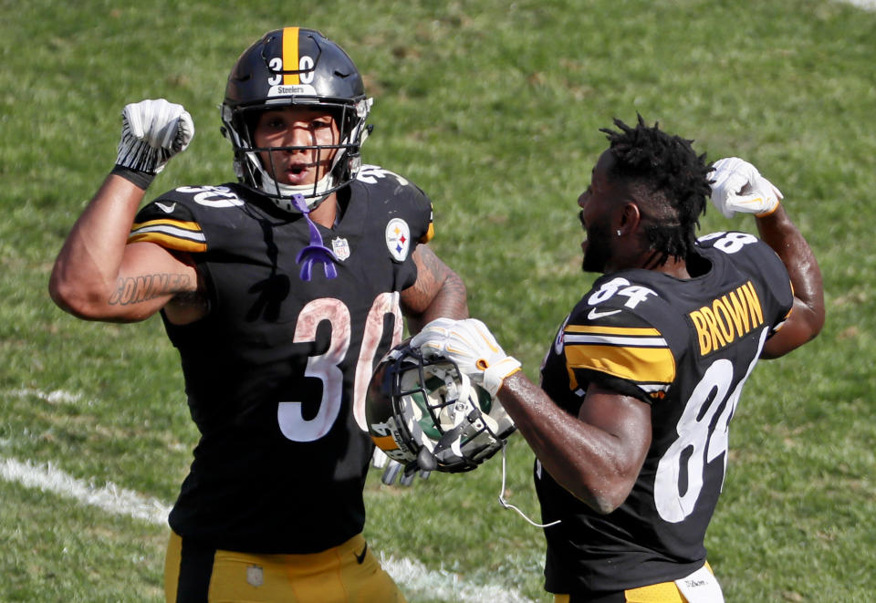 The Steelers haven’t missed a beat offensively with James Conner in the backfield. (AP )