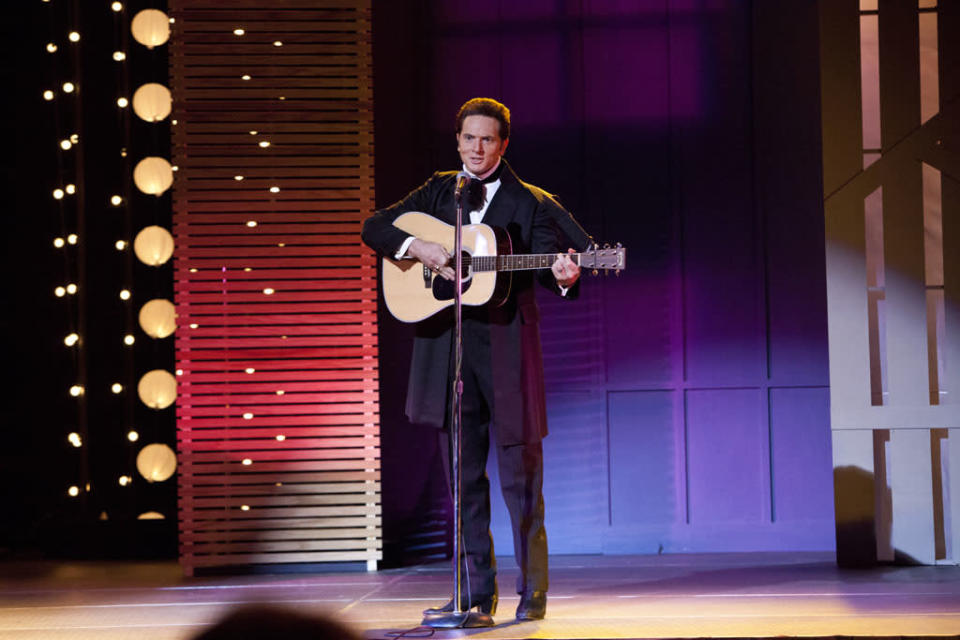 Matt Ross as Johnny Cash in the Lifetime Original Movie, "Ring of Fire."