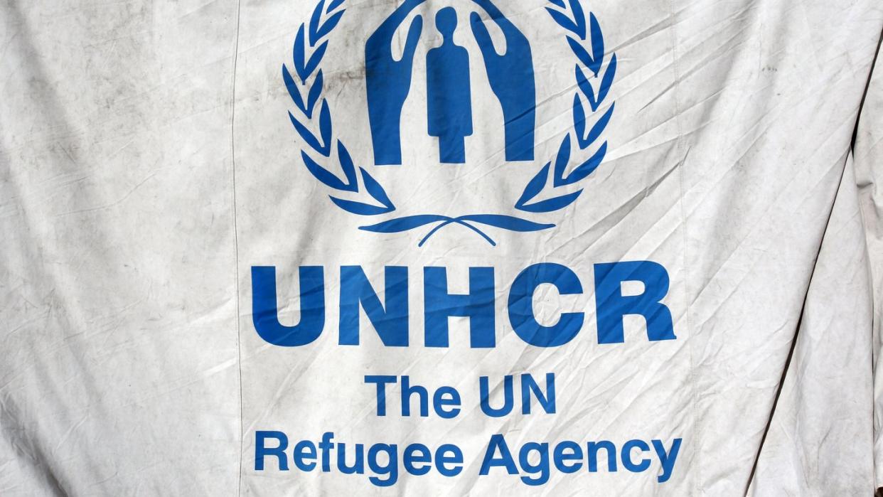 Das Logo «UN Refugee Agency». Das UN-Flüchtlingshilfswerk fordert nach dem Vorfall vor der libyschen Küste einen Ausbau der Such- und Rettungskapazitäten.