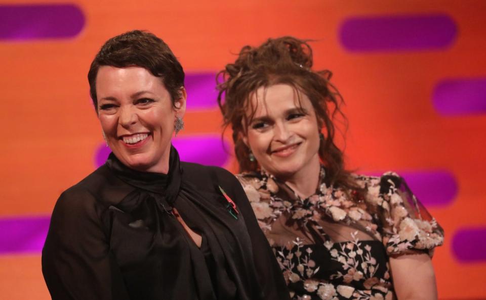 Olivia Colman and Helena Bonham Carter (PA)