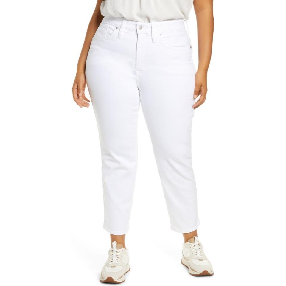 Madewell Stovepipe Jeans in Pure White