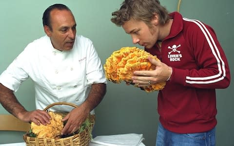 Gennaro Contaldo with Jamie Oliver - Credit: Eleanor Bentall