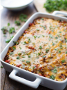 <p>Mix up the veggies, beans, and other fillings to incorporate whatever you have on hand in this veg-forward casserole dish. It’s deliciously cheesy, flavorful, and cozy all year round. </p><p><em><a href="https://pinchofyum.com/healthy-mexican-casserole-roasted-corn-peppers" rel="nofollow noopener" target="_blank" data-ylk="slk:Get the recipe from Pinch of Yum »;elm:context_link;itc:0;sec:content-canvas" class="link ">Get the recipe from Pinch of Yum »</a></em></p>