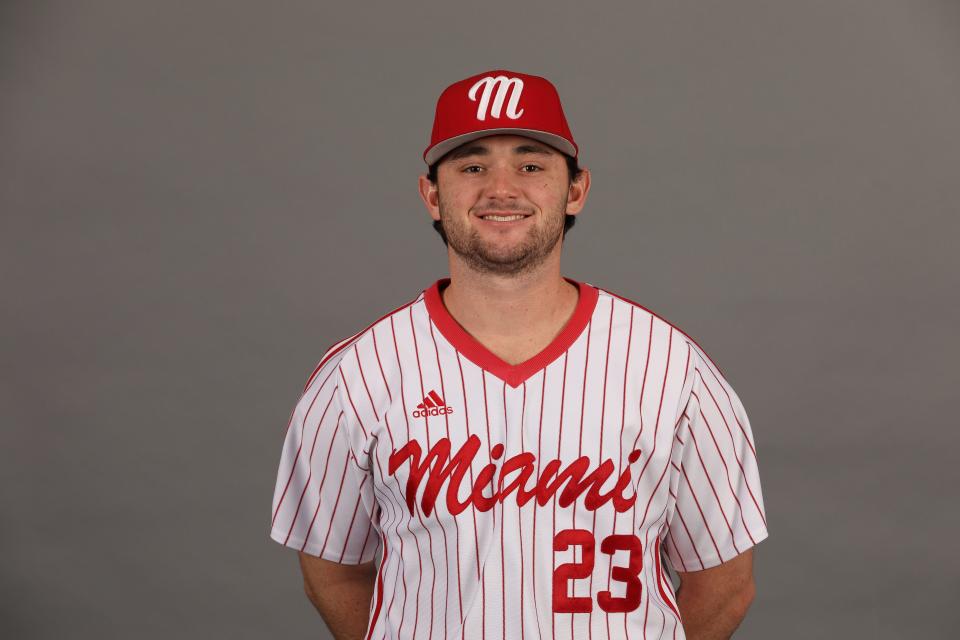 Miami University righty Jonathan Brand when to Boston in round eight of the MLB Draft.