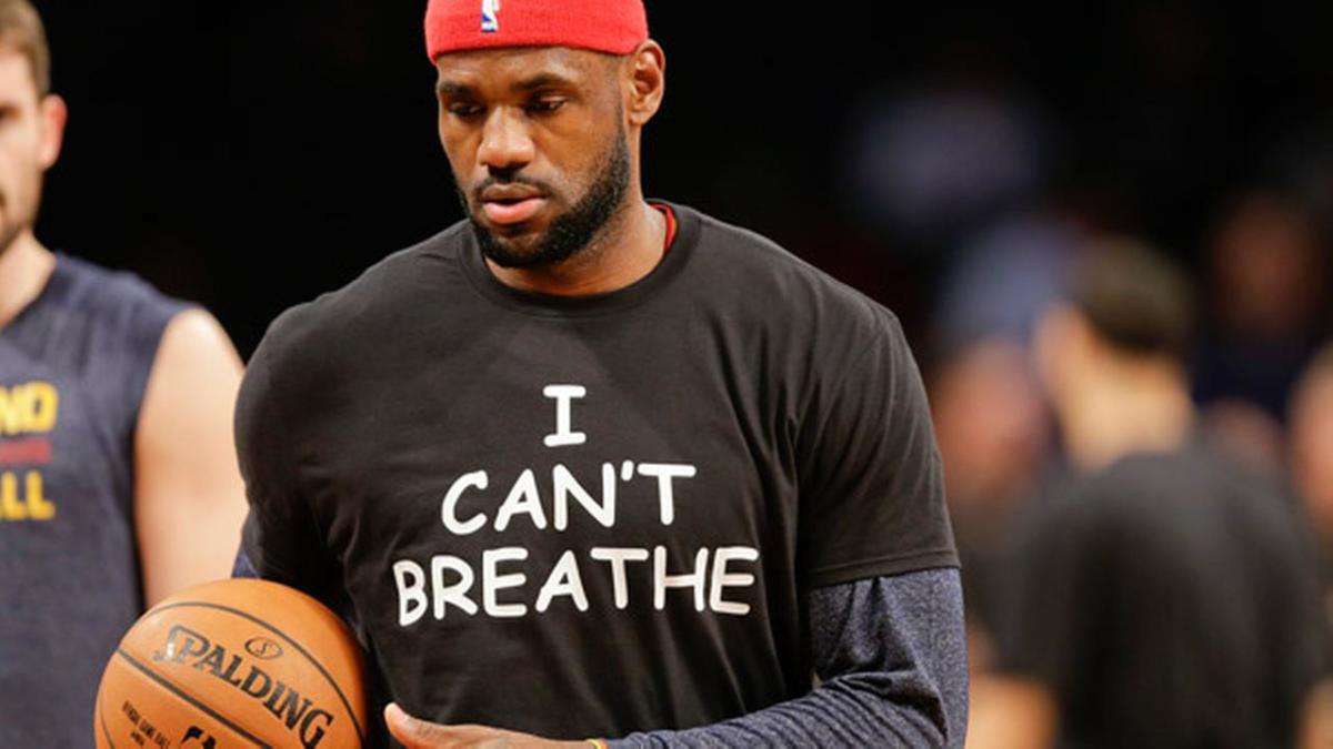 Kyrie Irving, Lebron James address reasons behind wearing 'I can't breathe'  shirts - Sports Illustrated