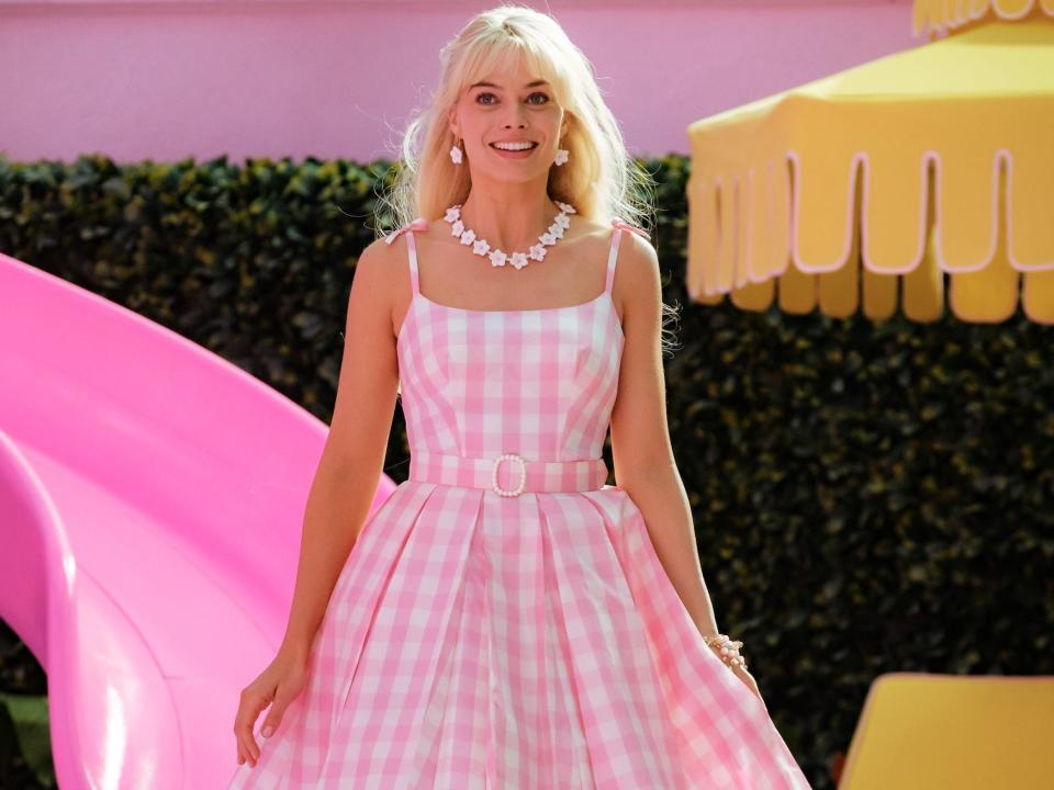 Margot Robbie as Barbie in "Barbie."