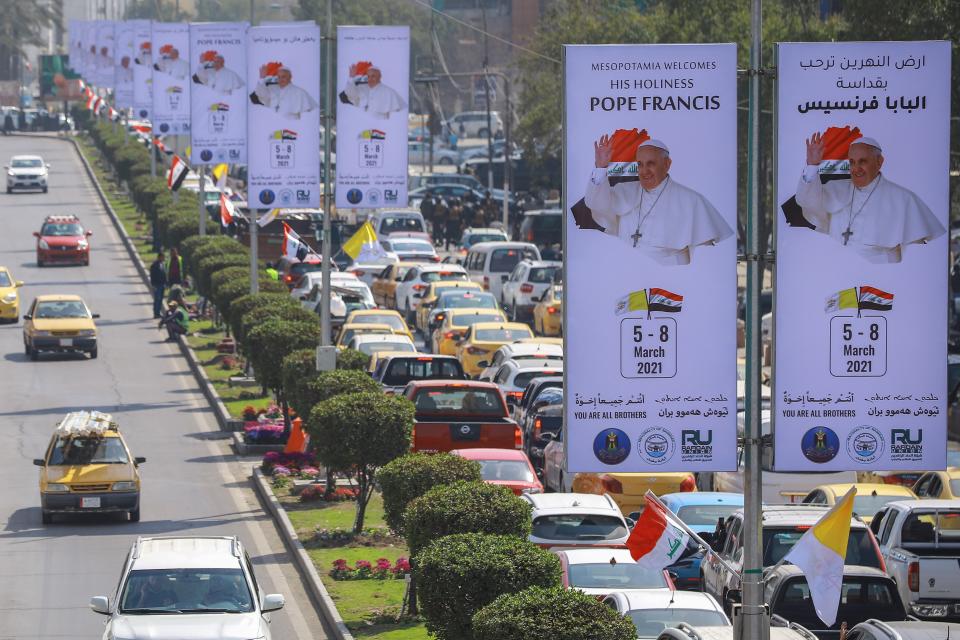 Los preparativos en las calles de Bagdad