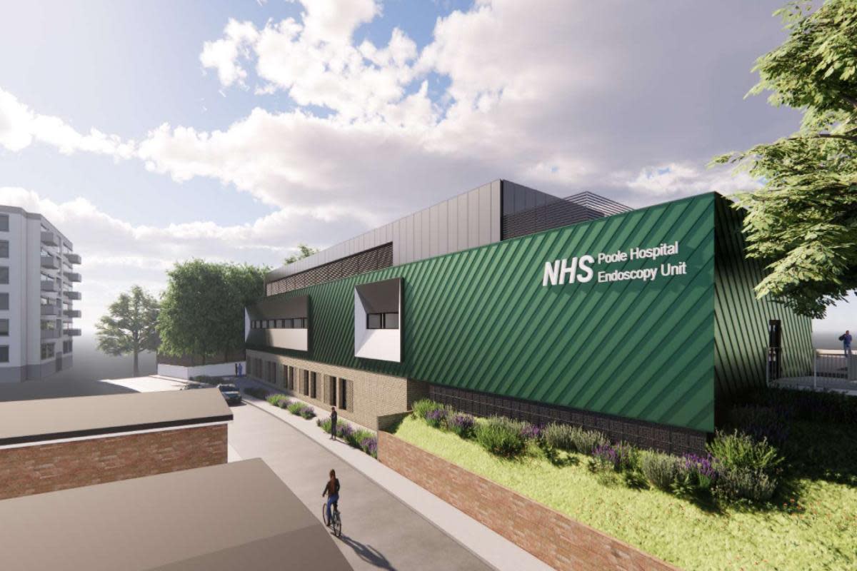 The proposed new endoscopy unit at Poole Hospital. <i>(Image: P and HS Architects/University Hospitals Dorset)</i>