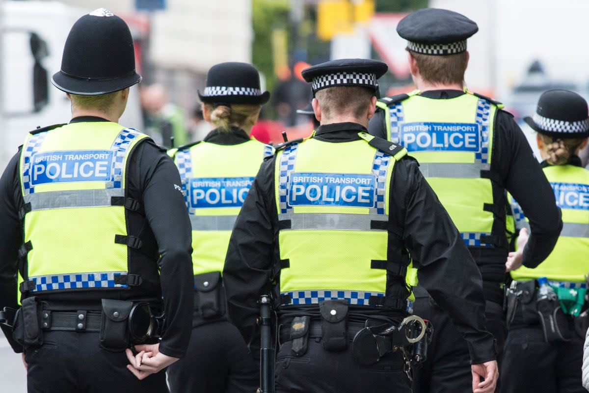 Stock image of British Transport Police officers (PA Archive)