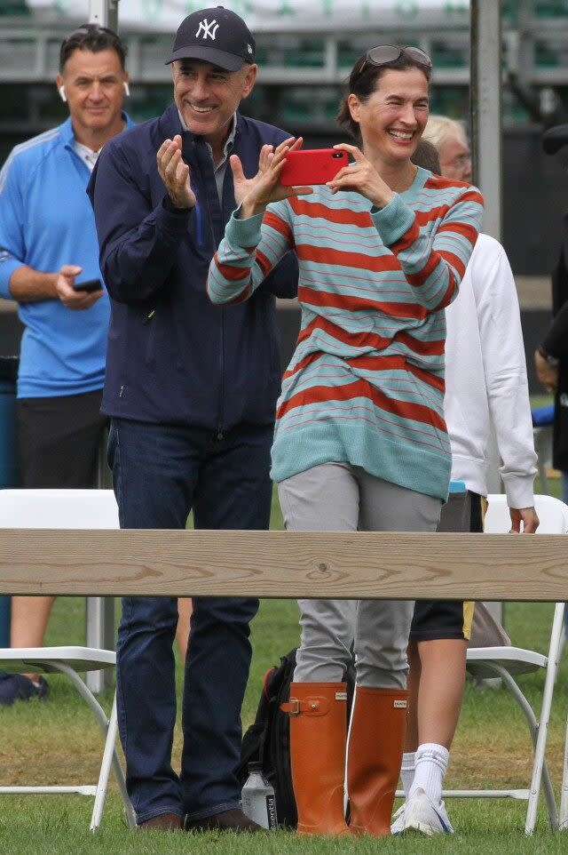 Matt Lauer and Annette Rogue spotted supporting daughter Romy at The Hampton Classic Horse Show