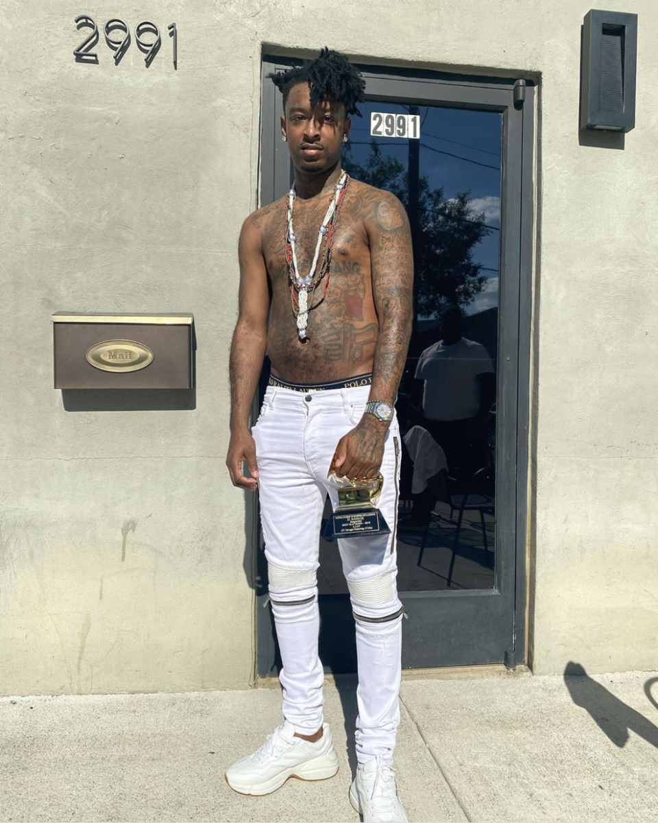 <cite class="credit">Courtesy of 21 Savage</cite>