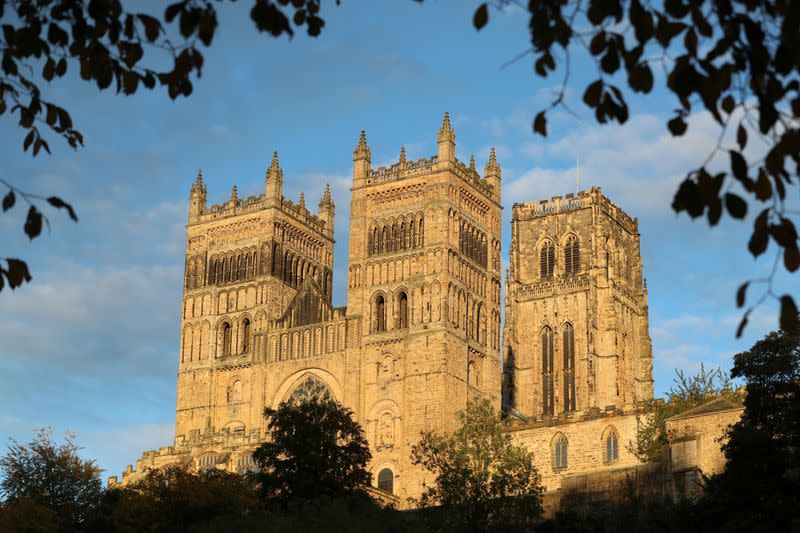 A view shows Durham Cathedral in Durham