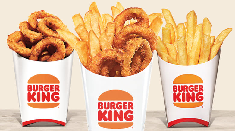 Burger King fries and onion rings