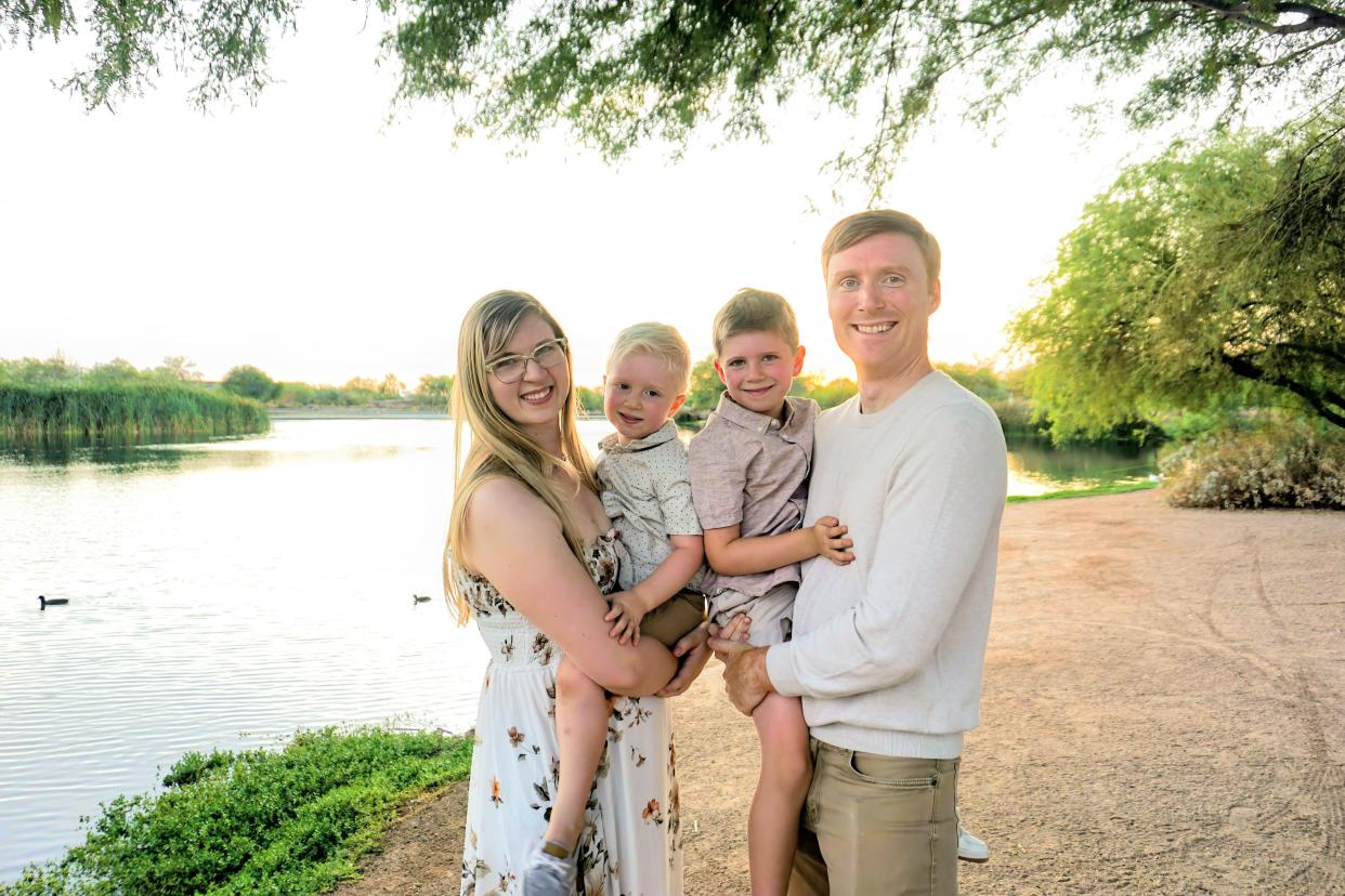 Andrea Wallace with her family