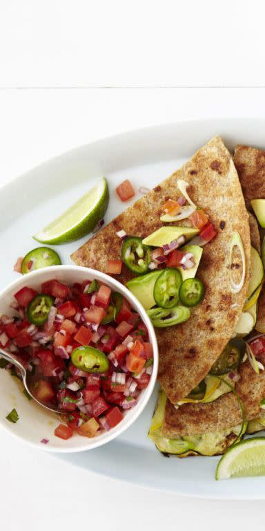 Zucchini and Cheese Quesadillas