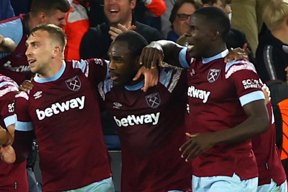 In command: West Ham are 90 minutes away from a European final (Action Images via Reuters)