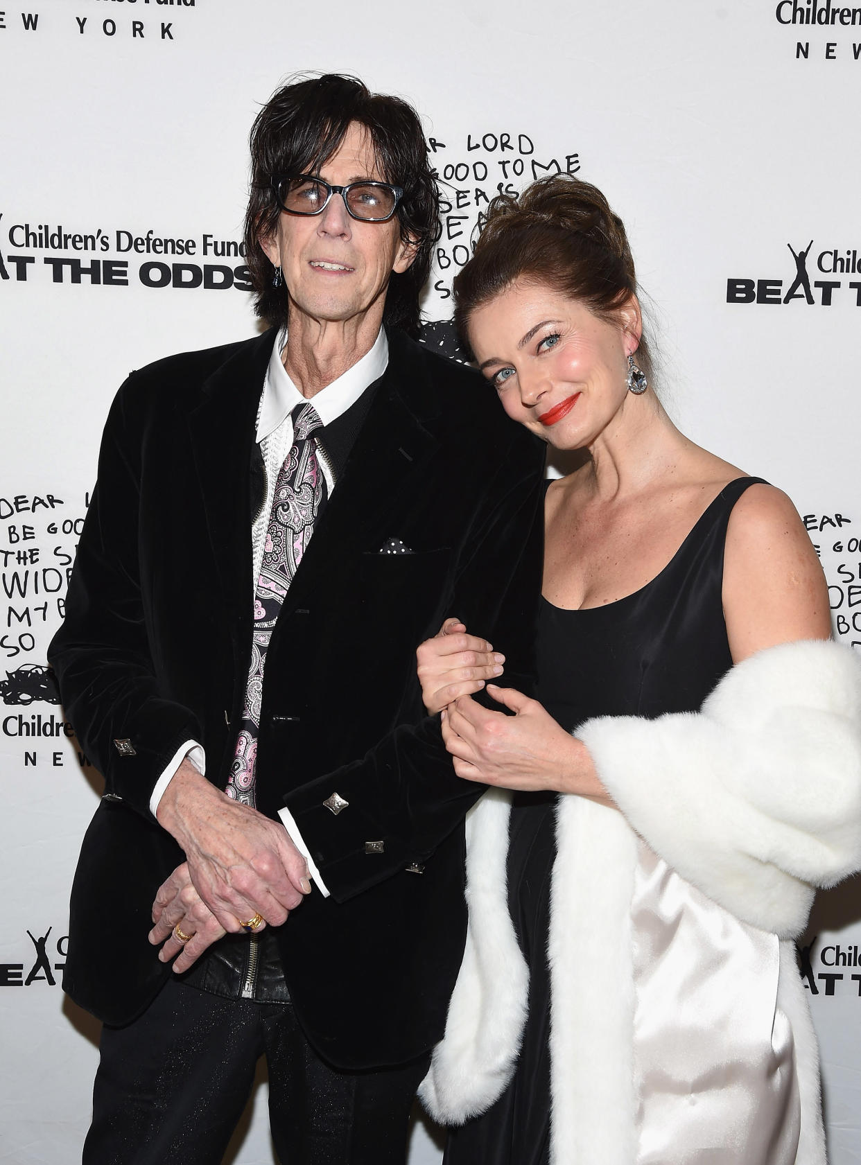 Ric Ocasek and Paulina Porizkova in 2016 in New York City. (Photo: Gary Gershoff/WireImage)