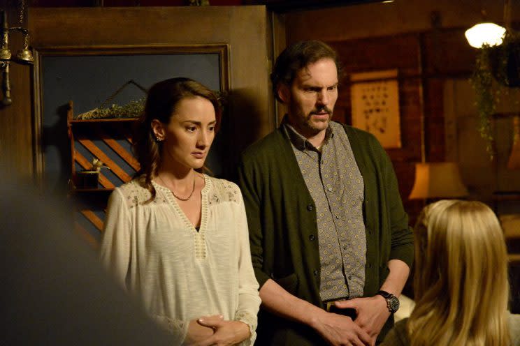 Bree Turner as Rosalee Calvert and Silas Weir Mitchell as Monroe<br>(Photo by: Allyson Riggs/NBC)