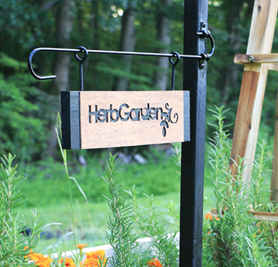 raised bed ideas wood signs