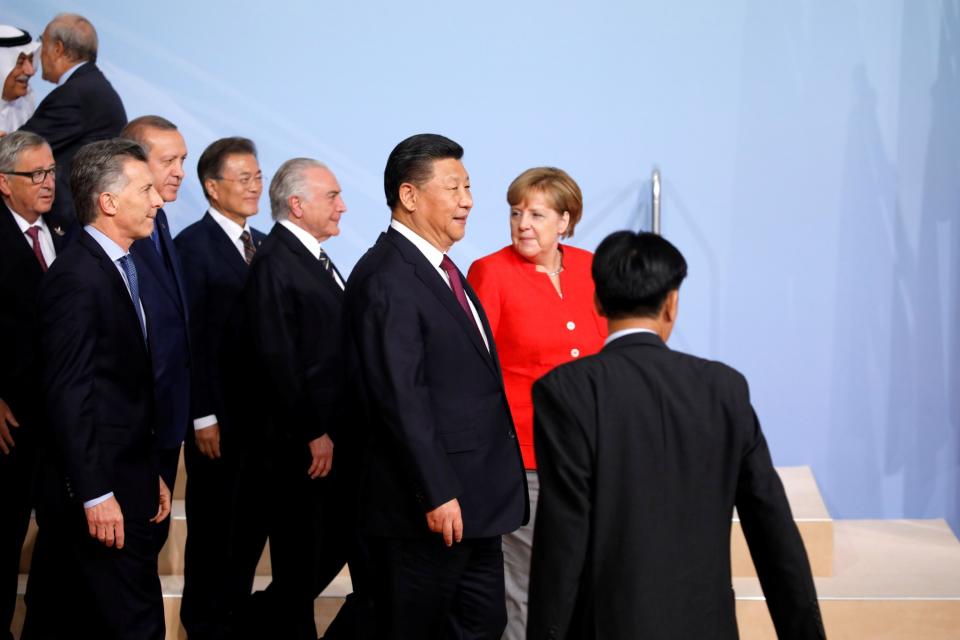 World leaders are meeting at the G20 summit in Hamburg