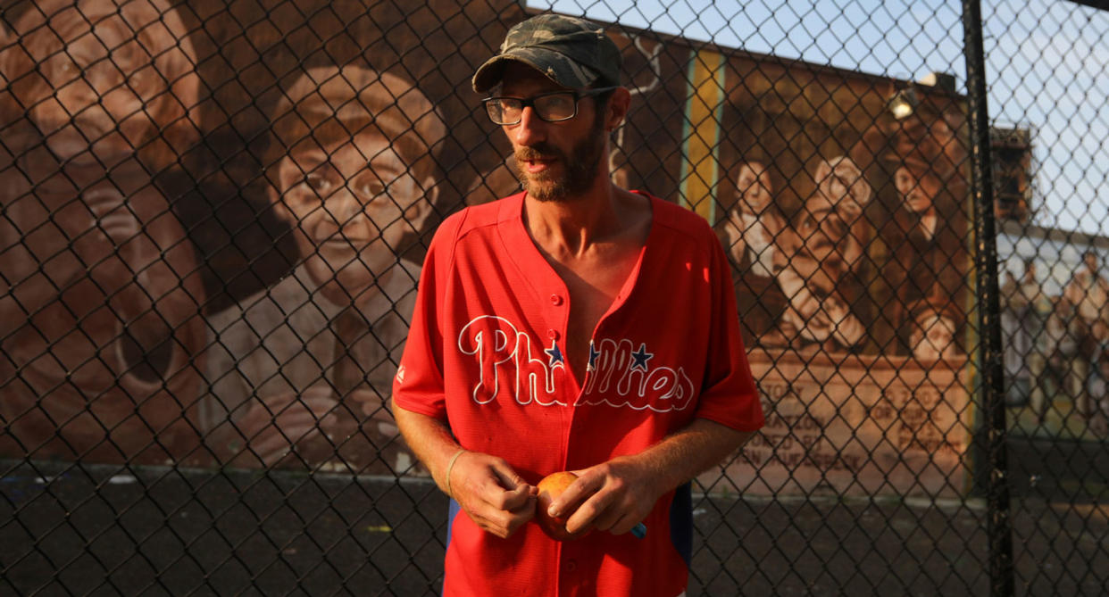 Homeless war veteran Johnny Bobbitt (pictured), 34, used his last $20 to fill up the gas tank of stranded motorist Kate McClure in Philadelphia in November 2017. She raised $545,000 for him on GoFundMe but Mr Bobbitt's lawyer claims the money is gone and he never received it. Source: AAP