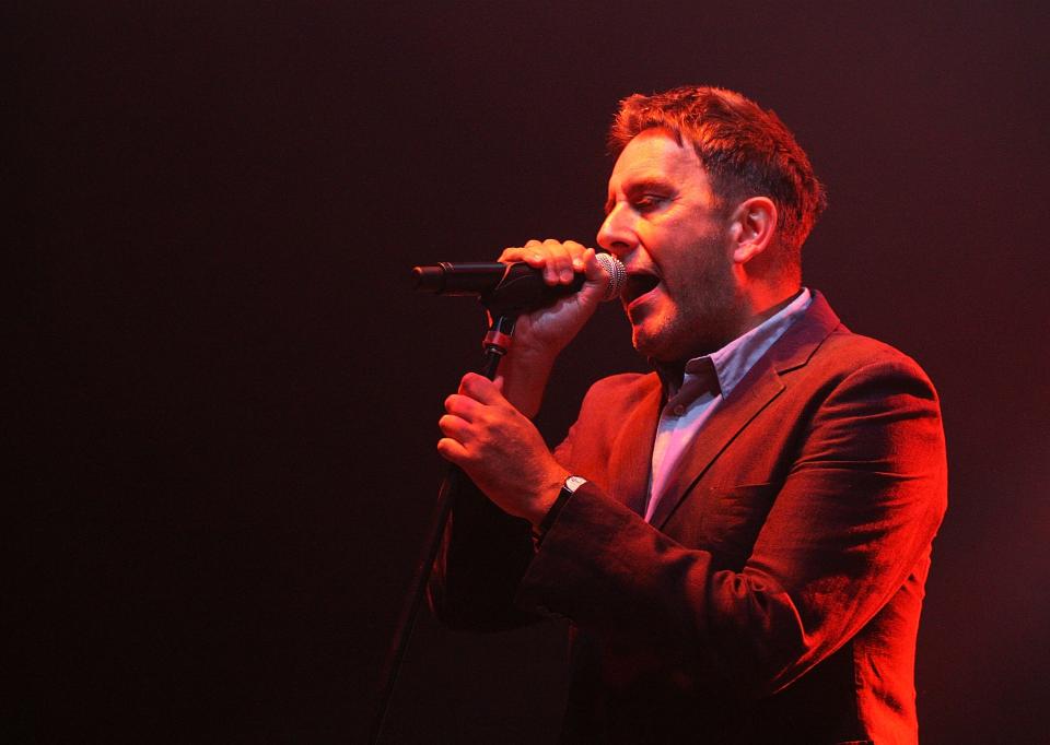 Terry Hall of The Specials performs on stage during the Splendour in the Grass festival at Belongil Fields on July 25, 2009 in Byron Bay, Australia. The frontman for the British band died at age 63.