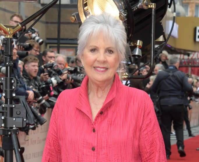 Penelope Wilton on the red carpet of the Downton Abbey: A New Era world prmeiere