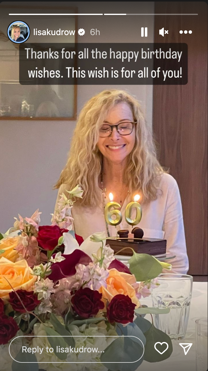 Lisa Kudrow 60th Birthday Post