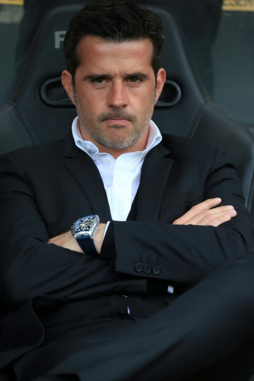 Hull City's manager Marco Silva watches their English Premier League match against Tottenham Hotspur, at the KCOM Stadium in Kingston upon Hull, on May 21, 2017