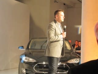 Tesla Motors CEO Elon Musk at Motor Trend 'Car of the Year' ceremony in New York City, Nov 2012