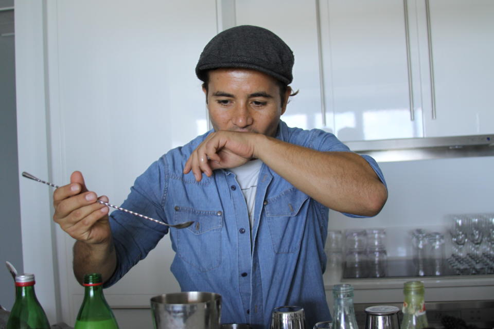 6. Use a bar spoon to give a final stir. Give your drink a taste.