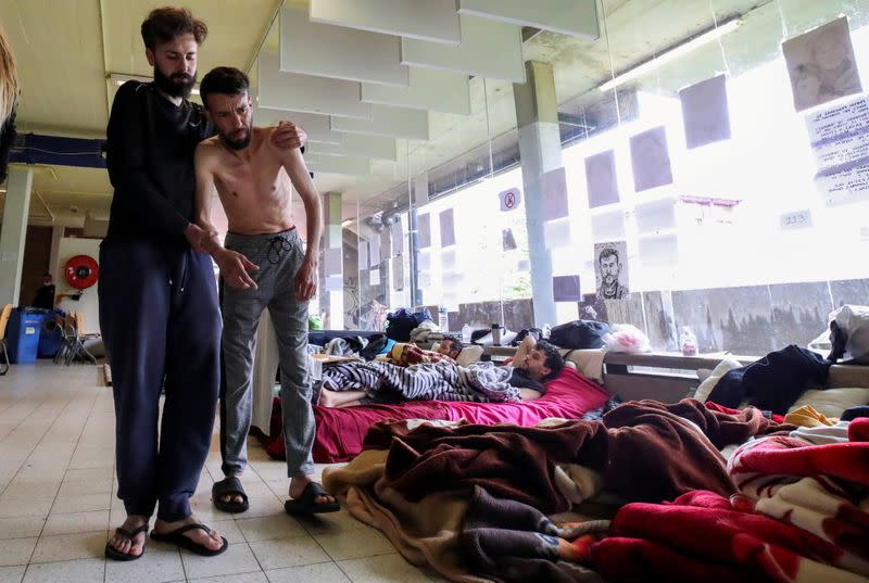 Asylum seekers are going on hunger strike for more than a month in Brussels