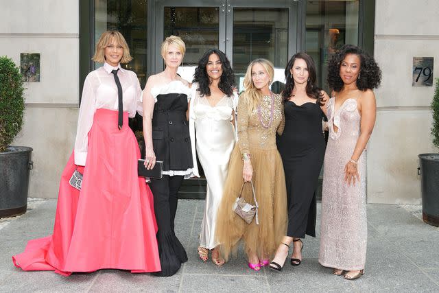 <p>Craig Blankenhorn/HBO</p> Parker, far left, plays Lisa in the glamorous reboot to 'Sex and the City.'