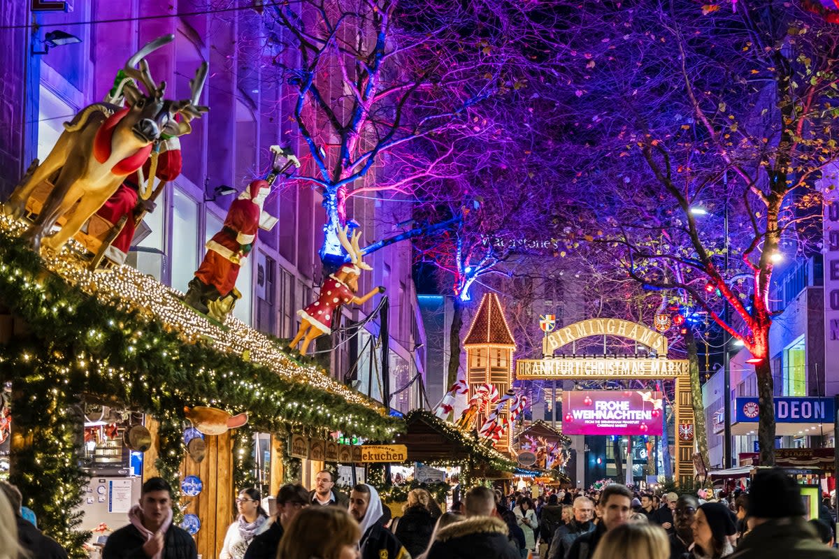 Birmingham has been labelled ‘the UK’s most Christmassy city’ (Getty Images)