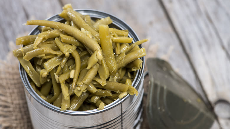 canned green beans