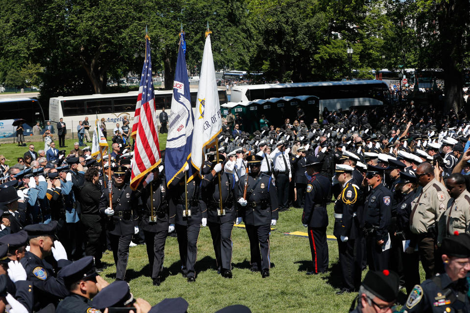 Trump speaks at the National Peace Officers’ Memorial