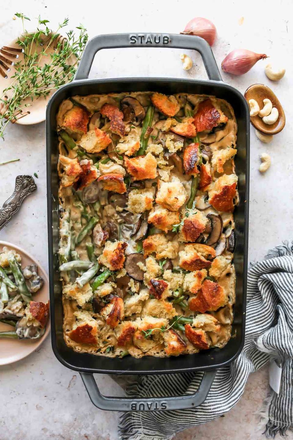 Green Bean Casserole with Cashew Cream