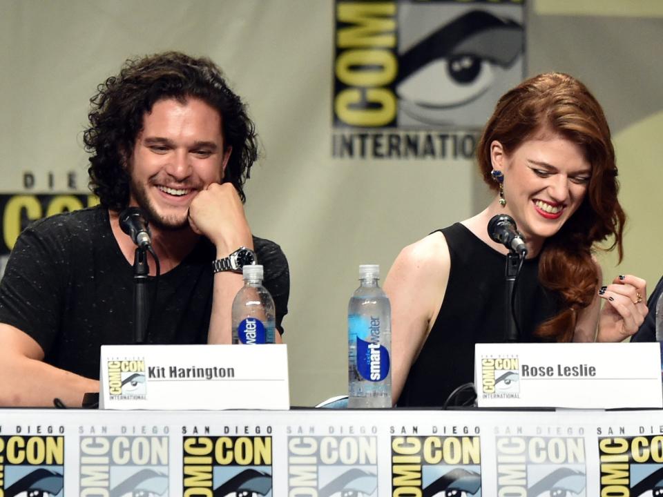 kit harington, rose leslie, hbo game of thrones