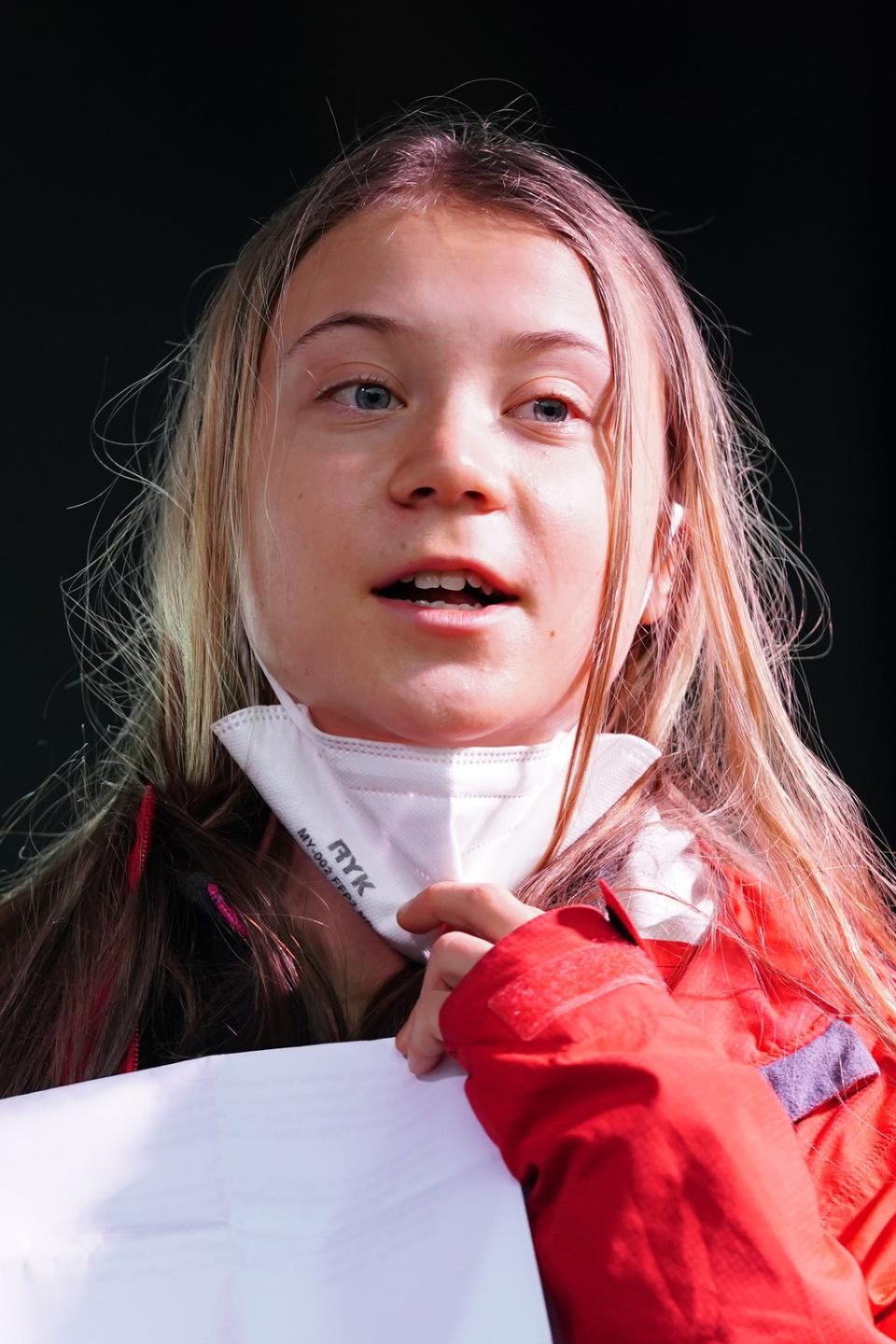 Climate activist Greta Thunberg struck a downbeat note (Jane Barlow/PA) (PA Wire)