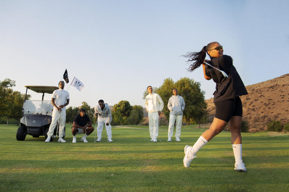 Looks from Drake’s Nocta Golf collection.