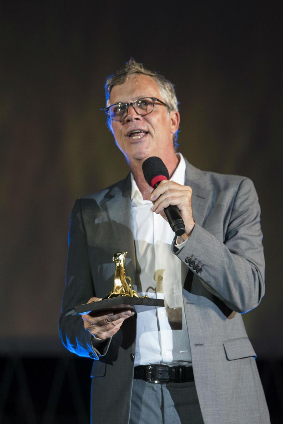 The director Todd Haynes receiving the Pardo d’Onore Manor, an honour celebrating his lifetime of cinematic mastery at the Locarno Film Festival