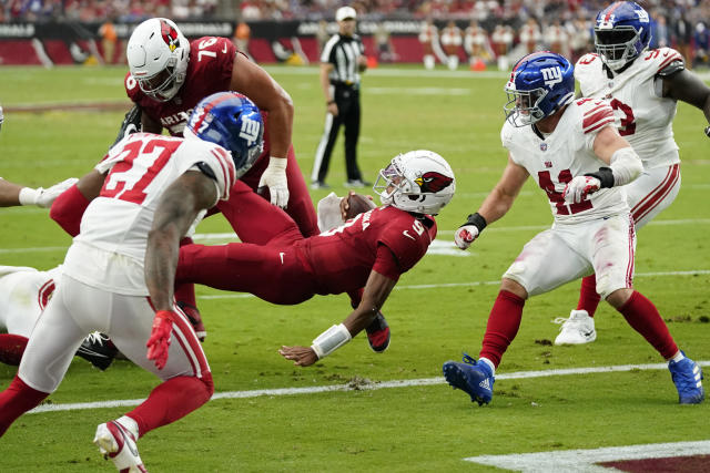 Cardinals allow big rally by Giants, blow chance for first win with coach  Gannon, QB Dobbs