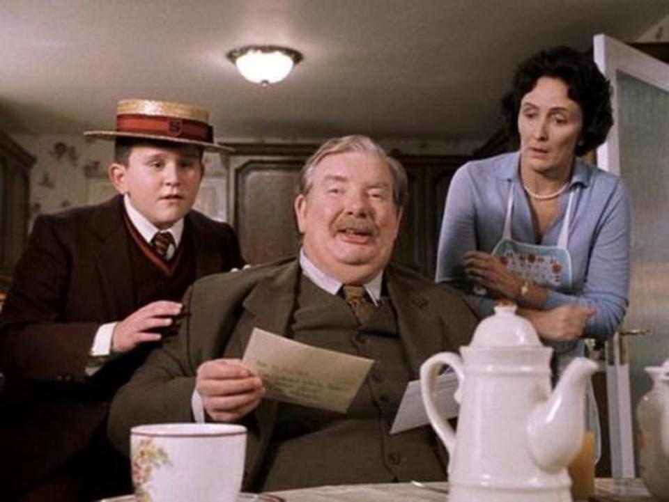 Melling, Richard Griffiths and Fiona Shaw as Harry Potter characters Dudley, Vernon and Petunia Dursley (Warner)