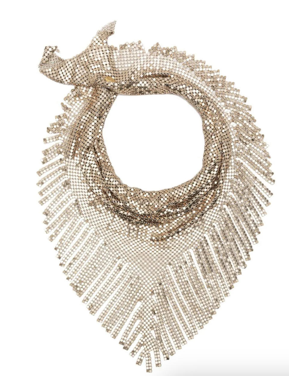 Collier à franges Rabanne sur Farfetch