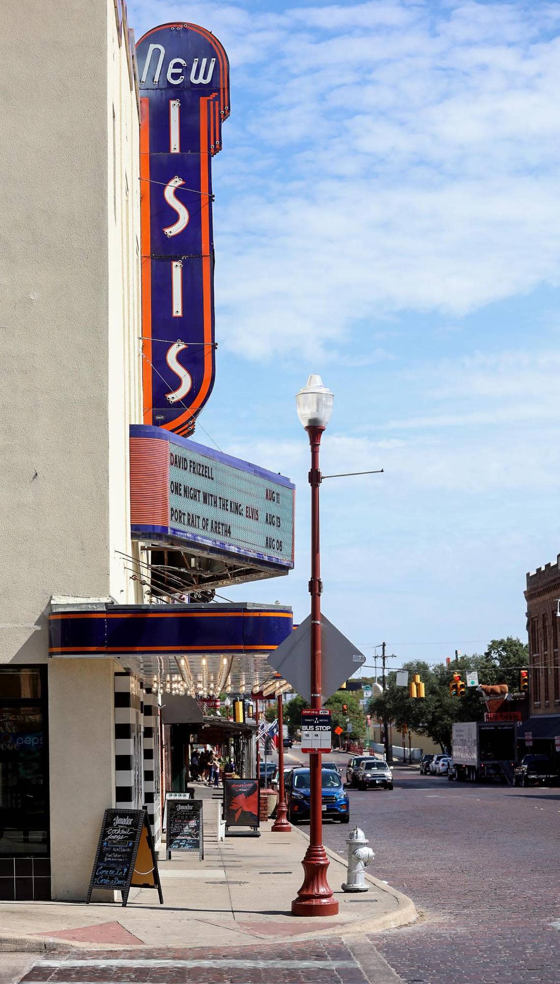 The Isis Theatre on Tuesday, August 9, 2022, in the Fort Worth Stockyards. The historic theatre reopened last year after being closed since 1988. It first opened its doors as a 400-seat theatre in 1914.