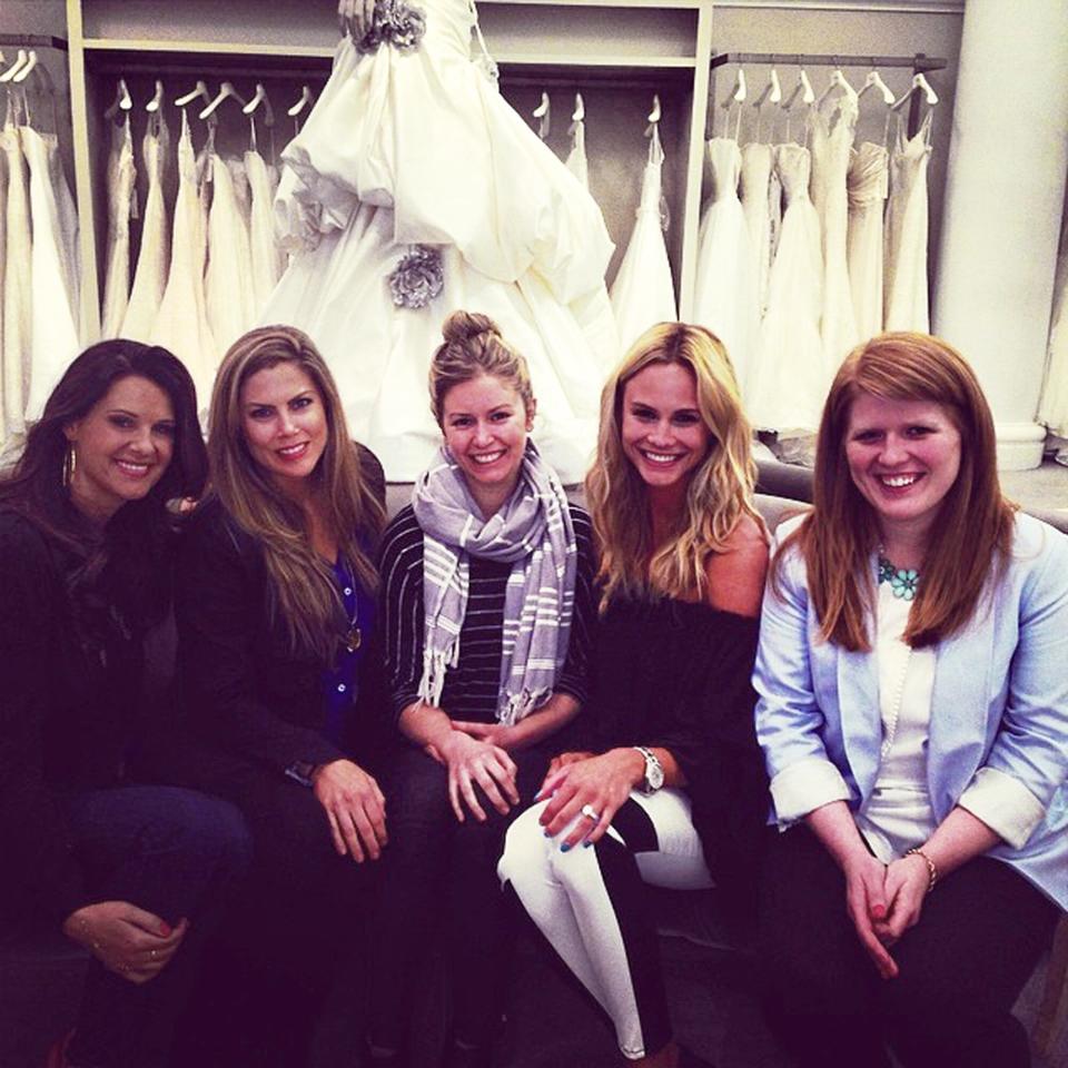 Meghan King with friends and family at Kleinfeld