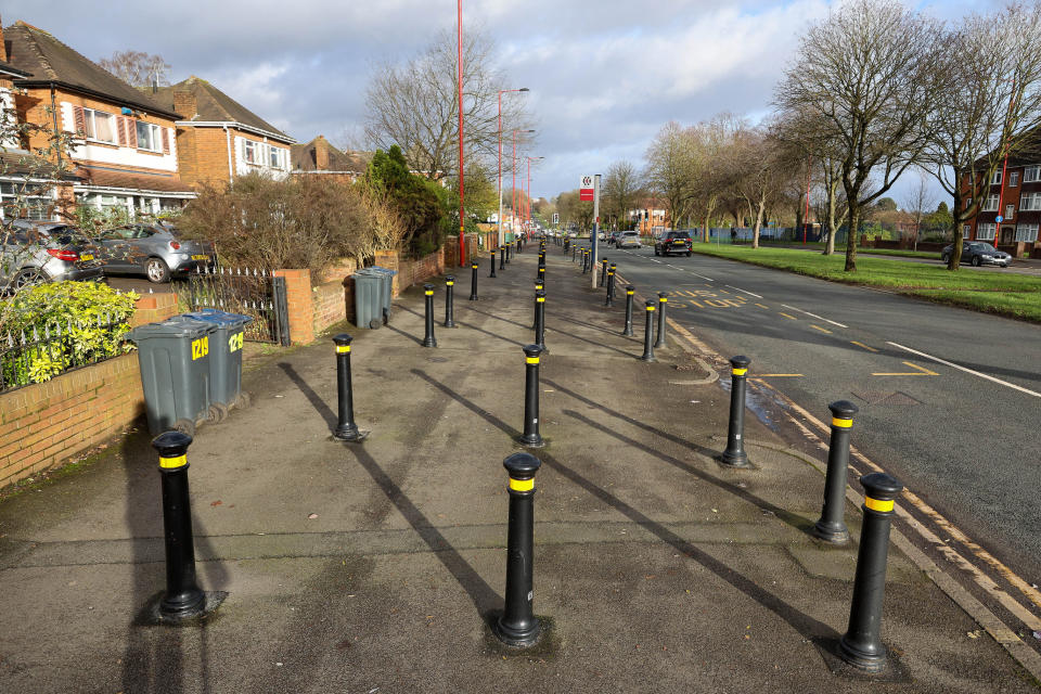 Birmingham City Council has defended its decision to install the bollards. (SWNS)